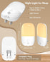 670nm Dimmable 2-Pack Red Light Night Light for Sleep Therapy, Amber Night Light with Dusk-to-Dawn Sensor, Zero Blue