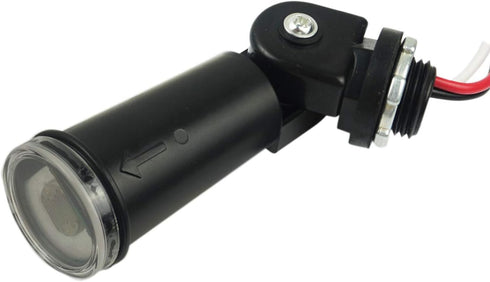 AC 120V Outdoor Photoelectric Sensor Switch, Dusk to Dawn Hard-Wired Light Control with Photocell and Swivel Mount