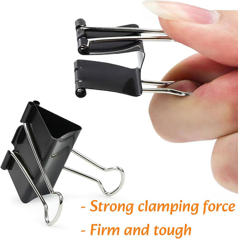 Extra Large Binder Clips, 2 Inch (60 Pack), Heavy Duty Big Paper Clamps for Office and Home Supplies