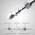 1/8 Inch Stainless Steel 304 Compression Fitting for Tube, Connect Air Line Brass Pipe, Adapt Copper Brake Hose