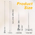 Gosknor 2pcs 11.81in Bulb Fan Pull Chain Extension, Decorative Pull Chain Extension with Light & Fan Cord Beaded Balls