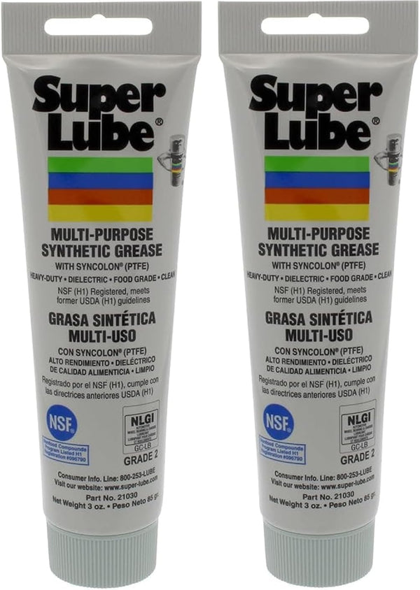 Super Lube-21030 Synthetic Multi-Purpose Grease, 3 Oz. (Pack of 2)