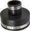 6I56 Flexible PVC Reducing Coupling with Stainless Steel Clamps, 4.5" x 1.9" for 4" x 1-1/2" Nominal Pipe