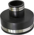 6I56 Flexible PVC Reducing Coupling with Stainless Steel Clamps, 4.5" x 1.9" for 4" x 1-1/2" Nominal Pipe