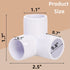 32 Pack 1/2 Inch 3 Elbow Covzoe Way PVC Fittings, Furniture Grade Pipe Connectors, Heavy Duty Pipe Corner Fittings DIY