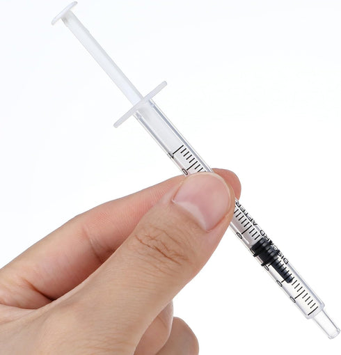 20 Pcs Syringe with Cap, Plastic Dispensing Syringes for Liquid Measurement, Multifunction Lab Utensils for Feeding