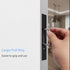 Dontay Pocket Door Edge Pull Brushed Nickel, Hidden Handle for Sliding Door Pull Hardware, Flush Design