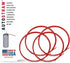 ShopStraw AUTOSTRAW 50" Red Aerosol Can Replacement Straws, 4 Pack Universal fit for