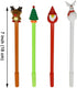 Maydahui 28 PCS Christmas Series Rollerball Pens, Black Gel Ink, Christmas Tree, Snowman, Reindeer, Santa Claus Style