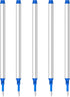 DunBong 5 Pack Spiral Refill, Replaceable Gel Ink Rollerball Refills, 0.5mm Medium Point, Blue