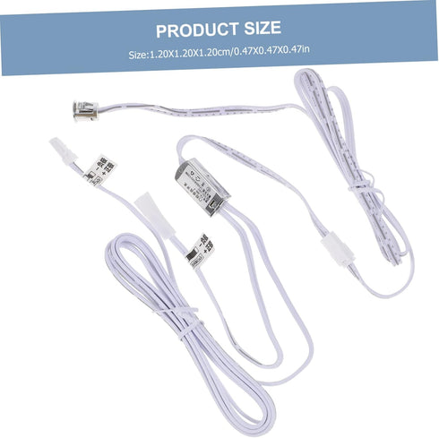 4pcs POPETPOP LED Touch Sensor Light Strip for Door Activation Easy Installation for Cabinets Wardrobes Entrances Sub