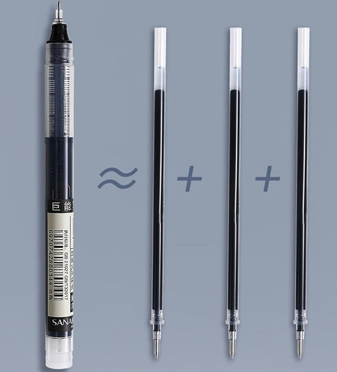 YIKANGHENG 20 Pcs Fine Point Gel Pens, 0.5mm Ink for Office, Study, Gift, Home Supplies (Black)