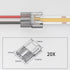 COB LED Light Strip Connectors - 20pcs 8mm 2Pin Solderless LED Tape Light Connectors for DIY COB/SMD Strip Lights