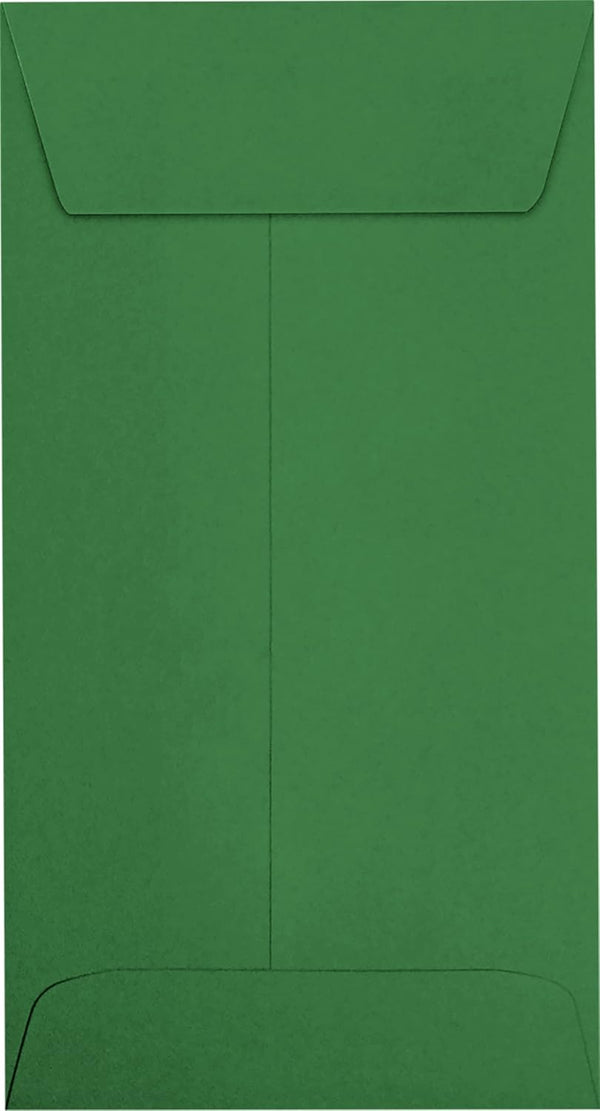 LUXPaper #7 Coin Envelopes | Peel & Press | 3 1/2" x 6 1/2" | Holiday Green | 80lb. Text | 50 Qty
