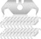 Utility Hook Blades Steel Razor Blades for Roofing & Carpet, 90 Pieces with Plastic Box
