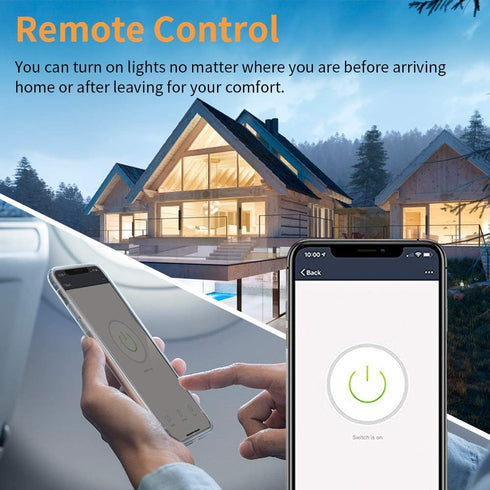 Smart Switch, WiFi Smart Light Switch, Compatible with Amazon Alexa and Google Home, Neutral Wire Needed