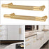2 Pcs Cabinet Handles: Gold Drawer Pulls for Kitchen Cupboards and Chest of Drawers