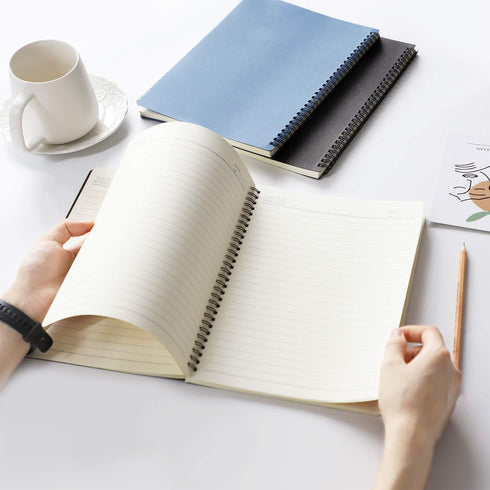 EUSOAR B5 Spiral Journal Notebook, 3 Pack, 7.3"x10.2", 120 Pages, Hardcover Lined Travel Writing Notebooks