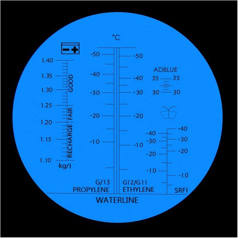 VGVGV -50~0C 30-35% Brix Refractometer, Hand Tester Tool Engine Fluid Glycol Antifreeze Freezing Point Car Battery