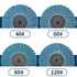 20Pcs 2 inch Set 40 60 80 120 1/4" SI FANG Zirconia Mini Flap Disc Quick Change Sanding Discs Mix Include Grit