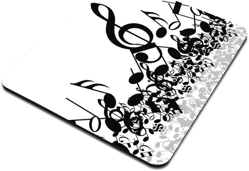 Musical Notes Mousepad, Funny & Cute Desk Accessory, 9.5 X 7.9 Inch Size