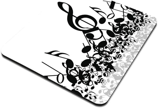 Musical Notes Mousepad, Funny & Cute Desk Accessory, 9.5 X 7.9 Inch Size