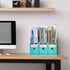 Thenshop 24 Pcs Cardboard Magazine File Holders - Magazine Book Bin Box with Label Sticker for Desk Shelves, Office