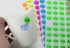 ONUPGO Garage Sale Stickers, 3/4" Round Label Yard Sale Price Stickers, Bright Neon Colors (2240 Pcs)