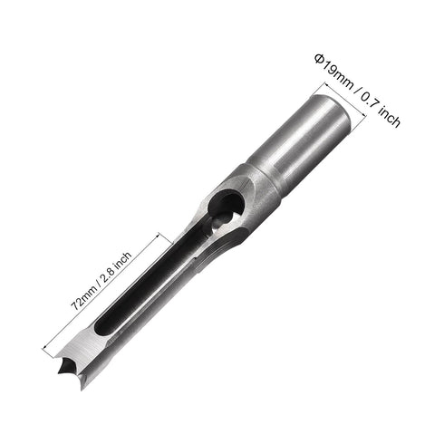 uxcell 5/8" x 213mm Square Hole Drill Bits for Wood, Mortising Chisel Bit Auger Spur Cutter Tool