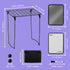Locker Kit: 12 Inch Shelf and Magnetic Locker Accessories, 13 Piece Bundle with Mirror and Whiteboard