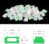 80 10mm (10 mm) PETKNOWS PCS Light Strip Mounting Clips White Self Adhesive Led Light Fasteners Mounting Holder Cable