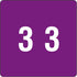 Smead DCC Color-Coded Numeric Label, Purple, 250 Labels per Roll - 3, Label Roll (67423)