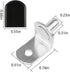 NORACLAN 1/4" 25pcs) Shelf Pegs, L Shaped Shelf Holders Pegs, with Rubber Sleeve, Shelf Pin Jig for Bathroom, Desk