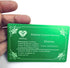 Metal Business Cards Anodized Aluminum Plaque Plate, 86X54X0.8mm (Red, Blank, 10PCS)