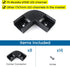 Muzata 8PACK Black LED Channel Corner Connector Kit L-Shape for U1SW U Shape Black LED Channels System
