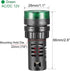 uxcell 3Pcs Green Indicator Light with Buzzer AC/DC 12V, 22mm Panel Mount Flashing Alarm for HVAC, DIY Projects