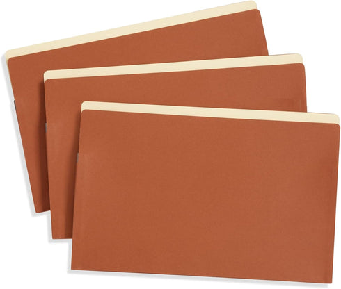 Blue Summit Expanding File Pocket Organizer, Legal Size with 5.25” Expansion – 10 Pack
