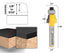 1/4-Inch 14933q YONICO Router Bits No File Radius Trim No File Shank