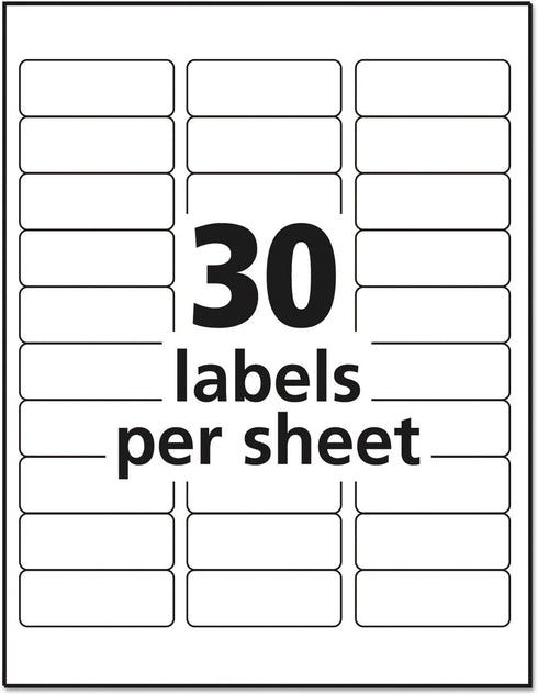 Avery 18660 Clear Mailing Labels, 300 Count