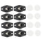 KICHOUSE 8pcs Self-Adhesive Wheels for Storage Boxes and Trash Cans Easy to