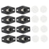 KICHOUSE 8pcs Self-Adhesive Wheels for Storage Boxes and Trash Cans Easy to
