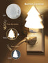 4-Pack Dimmable LED Night Lights Plug into Wall, Christmas Tree Night Light for Kids, White Warm Nightlight