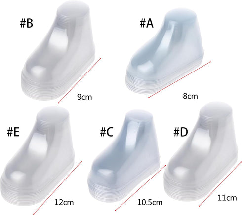 cunueae 10 Pack Transparent Display Stands, Toddler Shoe Molds, Racks, Toddler Supports, Sock Shapers