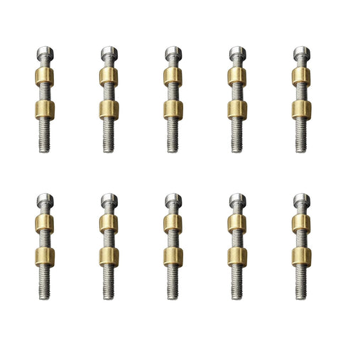 Knife Handle Fasteners, 8mm Nut Rod Love-Less Bolts for Knife Making Handle Repair (10)