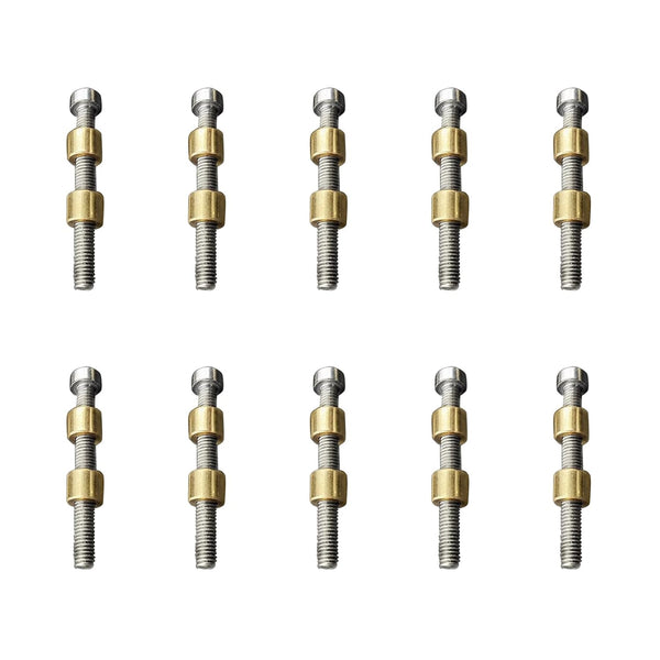 Knife Handle Fasteners, 8mm Nut Rod Love-Less Bolts for Knife Making Handle Repair (10)