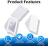 20 Cap,21x21x17mm 90 Pcs L Shape Bracket with Cover Plastic Nylon Right Angle Brackets with Screws Degree Plastic