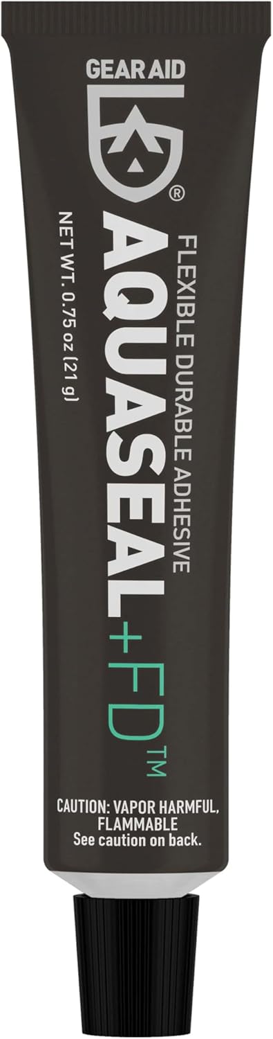 GEAR AID Aquaseal FD Flexible Durable Repair Adhesive for Waders, Wetsuits, PVC Inflatables, Dries Clear