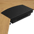 Clamp on Desk Corner Sleeve with Drawer, L Desk Connector Platform with Under Desk Drawer for Extender Desk Space
