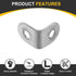 10Pcs 0.79"x0.79"x0.63" (20x20x16mm, uxcell L-Shaped Brackets Corner Brace, Corner Bracket Shelf Bracket Right Angle
