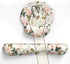 Pink Flower Desktop Mat, Aesthetic Wrist Support Keyboard Mouse Wrist Rest Set for Comfortable Typing & Pain Relief